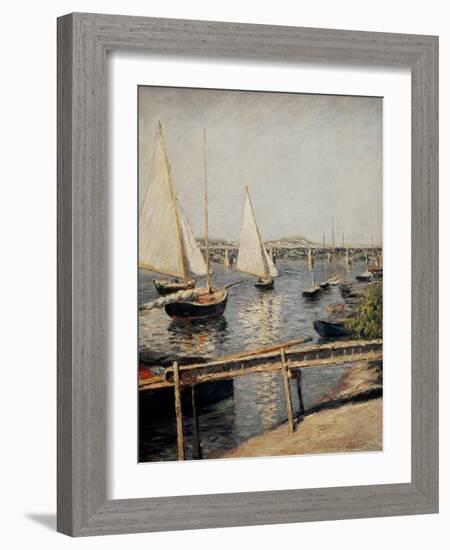 Boats at Argenteuil, 1888-Gustave Caillebotte-Framed Giclee Print