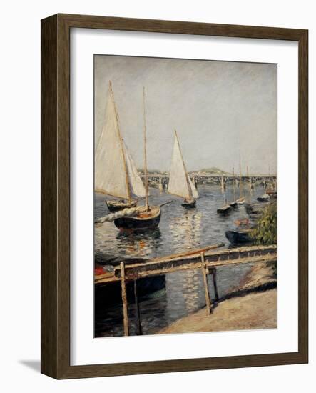 Boats at Argenteuil, 1888-Gustave Caillebotte-Framed Giclee Print