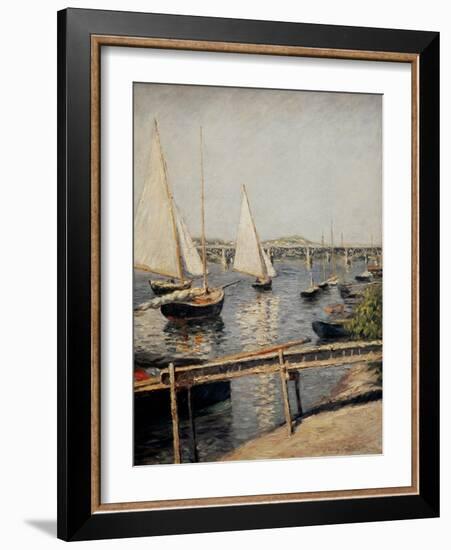 Boats at Argenteuil, 1888-Gustave Caillebotte-Framed Giclee Print