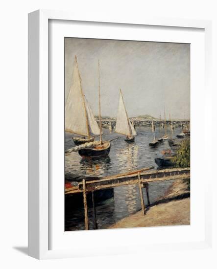 Boats at Argenteuil, 1888-Gustave Caillebotte-Framed Giclee Print