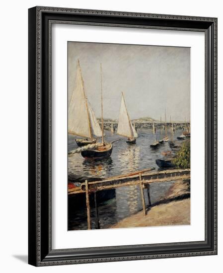 Boats at Argenteuil, 1888-Gustave Caillebotte-Framed Giclee Print