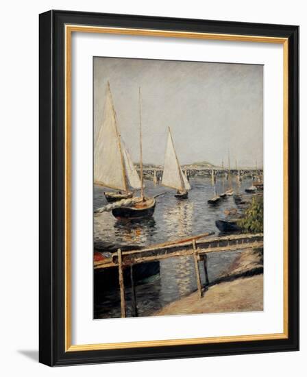 Boats at Argenteuil, 1888-Gustave Caillebotte-Framed Giclee Print