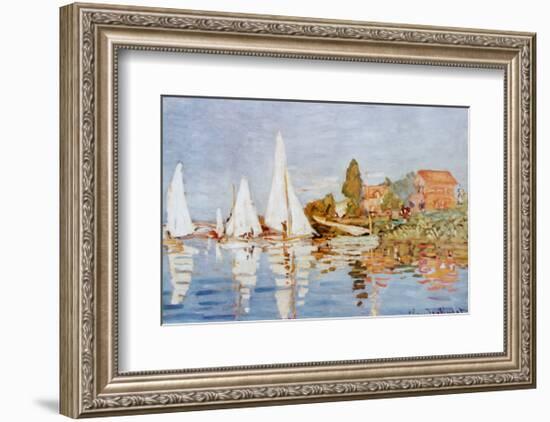 Boats at Argenteuil-Claude Monet-Framed Art Print