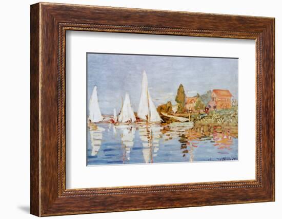 Boats at Argenteuil-Claude Monet-Framed Art Print