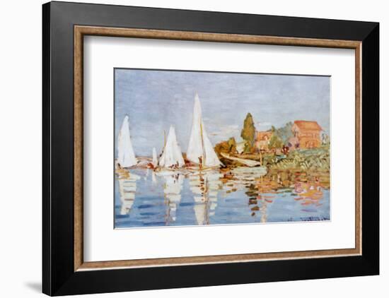 Boats at Argenteuil-Claude Monet-Framed Art Print