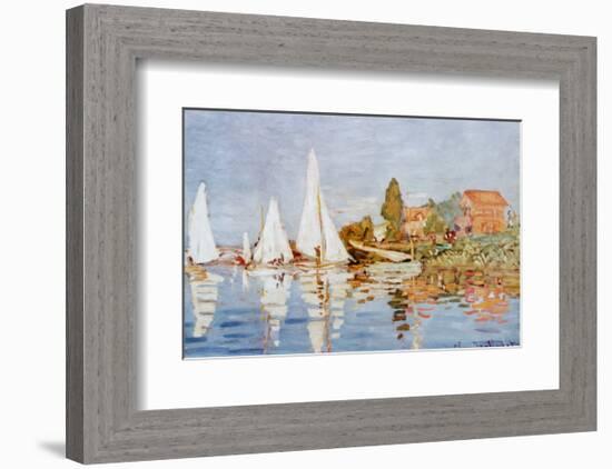 Boats at Argenteuil-Claude Monet-Framed Art Print