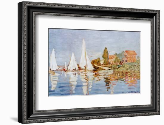 Boats at Argenteuil-Claude Monet-Framed Art Print