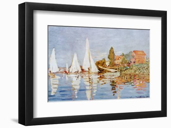 Boats at Argenteuil-Claude Monet-Framed Art Print