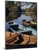 Boats at Beynac on the River Dordogne, Aquitaine, France-Peter Higgins-Mounted Photographic Print