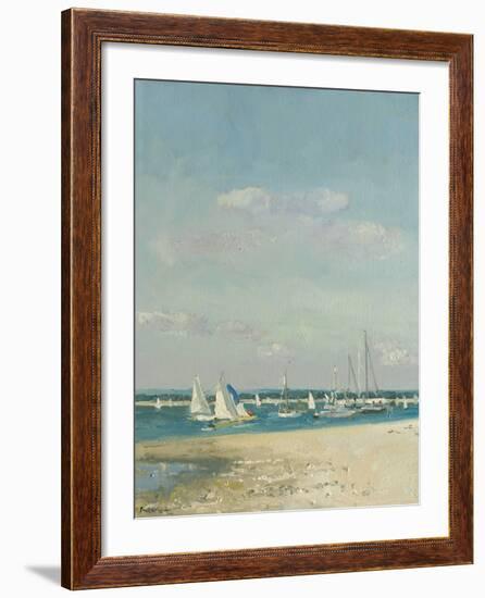 Boats at East Head II-Paul Brown-Framed Giclee Print