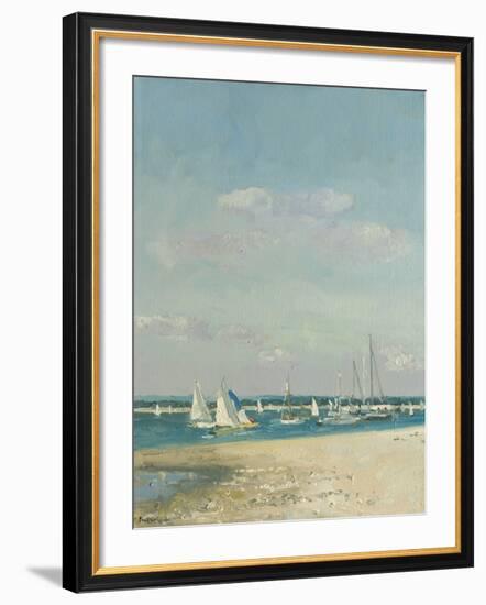 Boats at East Head II-Paul Brown-Framed Giclee Print