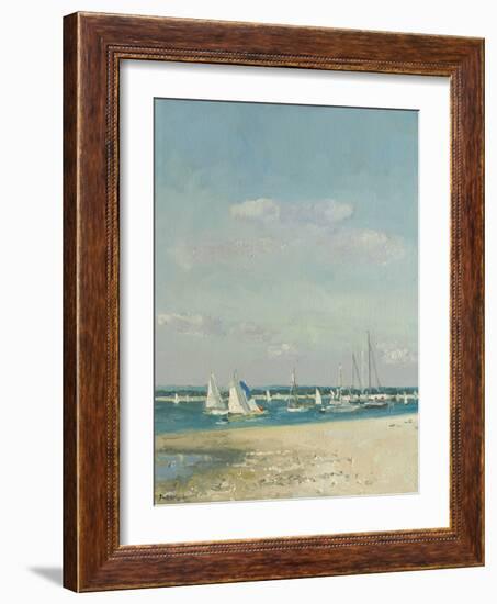 Boats at East Head II-Paul Brown-Framed Giclee Print