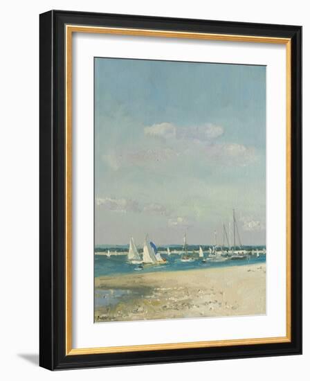 Boats at East Head II-Paul Brown-Framed Giclee Print