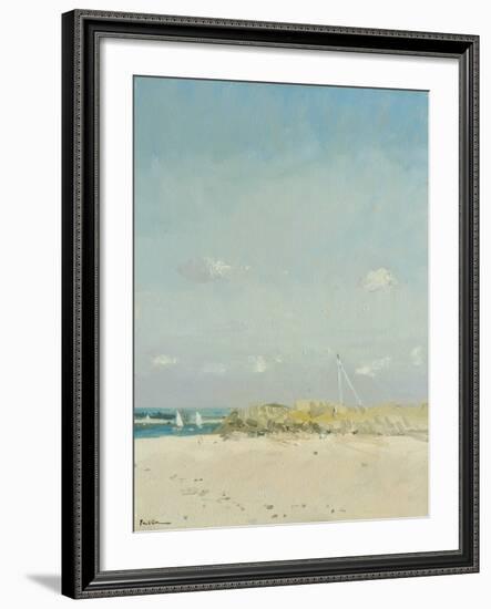 Boats at East Head III-Paul Brown-Framed Giclee Print