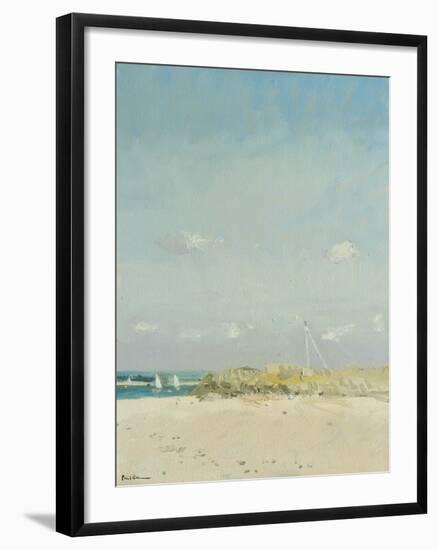 Boats at East Head III-Paul Brown-Framed Giclee Print