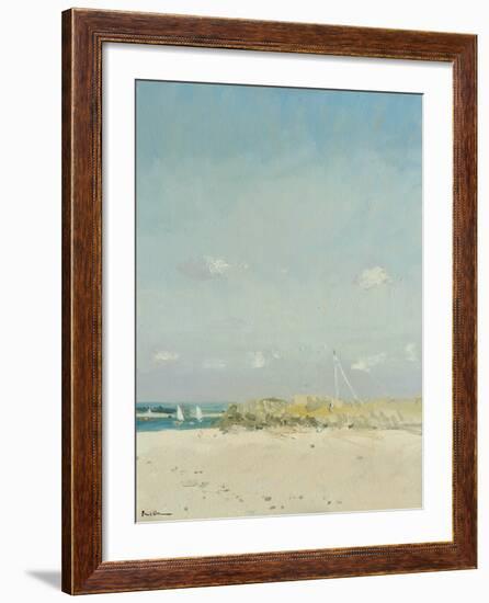 Boats at East Head III-Paul Brown-Framed Giclee Print