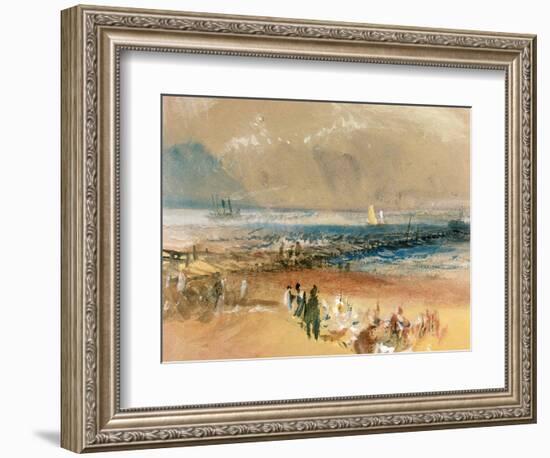 Boats at Margate Pier-JMW Turner-Framed Giclee Print