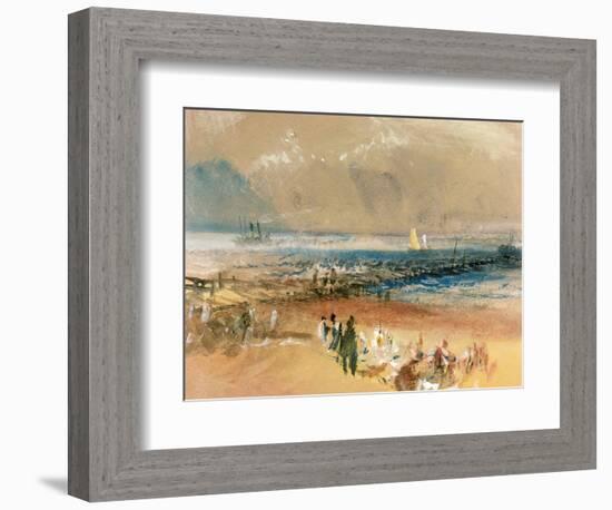 Boats at Margate Pier-JMW Turner-Framed Giclee Print