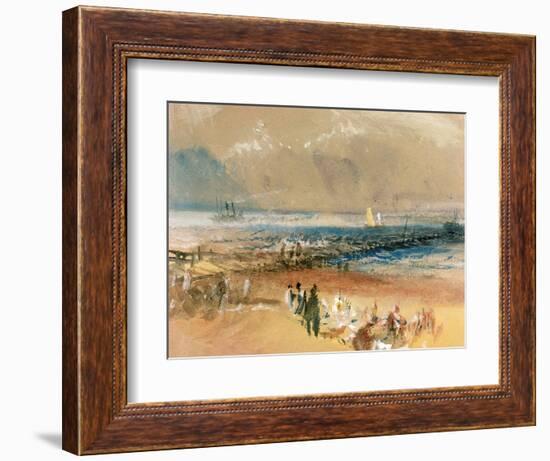 Boats at Margate Pier-JMW Turner-Framed Giclee Print