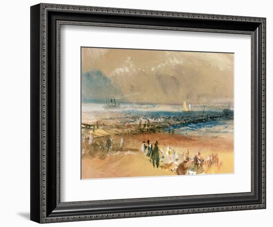 Boats at Margate Pier-JMW Turner-Framed Giclee Print