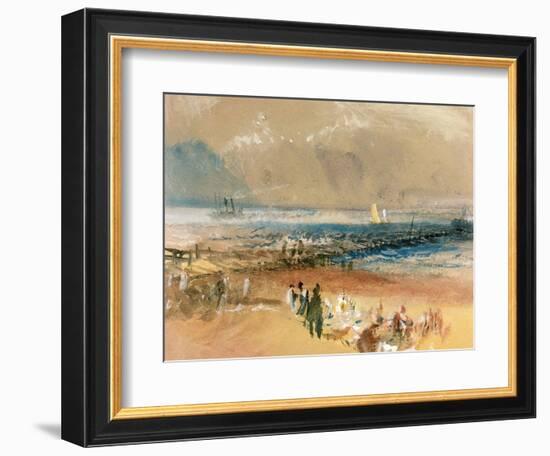 Boats at Margate Pier-JMW Turner-Framed Giclee Print