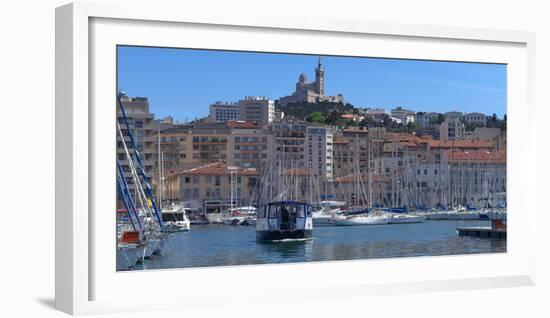 Boats at Old Port, Marseille, Bouches-Du-Rhone, Provence-Alpes-Cote D'Azur, France-null-Framed Photographic Print