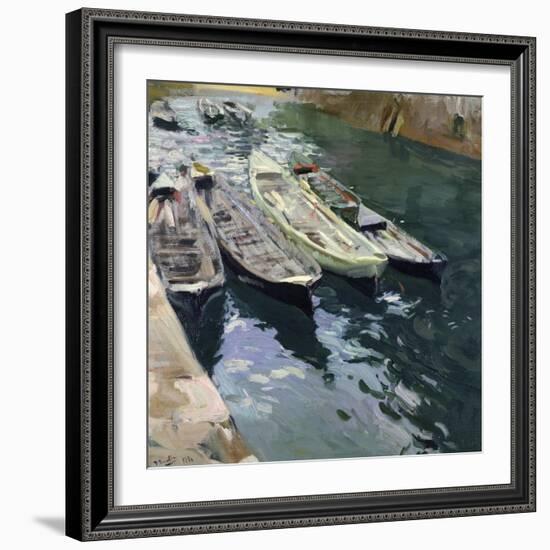 Boats at Rest-Joaquín Sorolla y Bastida-Framed Giclee Print