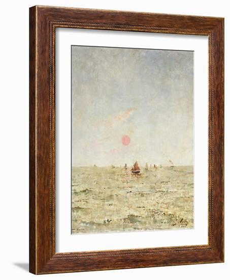 Boats at Sunrise-Alfred Emile Léopold Stevens-Framed Giclee Print