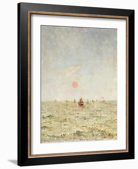 Boats at Sunrise-Alfred Emile Léopold Stevens-Framed Giclee Print