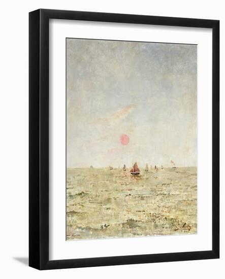 Boats at Sunrise-Alfred Emile Léopold Stevens-Framed Giclee Print