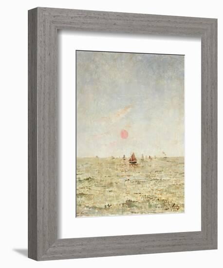 Boats at Sunrise-Alfred Emile Léopold Stevens-Framed Giclee Print