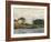 Boats at the Lock at Bougival-Alfred Sisley-Framed Art Print