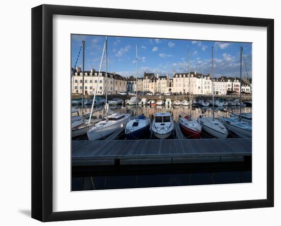 Boats at the Port, Town of Vannes, Departament De Morbihan, Brittany, France-Felipe Rodriguez-Framed Photographic Print