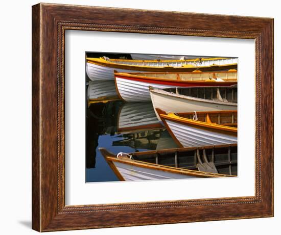 Boats at the Wooden Boat Center, Lake Union, Seattle, Washington, USA-Tom Haseltine-Framed Photographic Print