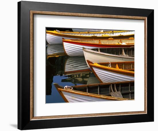 Boats at the Wooden Boat Center, Lake Union, Seattle, Washington, USA-Tom Haseltine-Framed Photographic Print