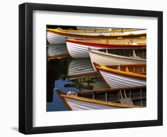 Boats at the Wooden Boat Center, Lake Union, Seattle, Washington, USA-Tom Haseltine-Framed Photographic Print