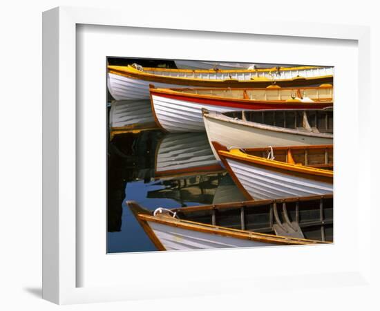 Boats at the Wooden Boat Center, Lake Union, Seattle, Washington, USA-Tom Haseltine-Framed Photographic Print