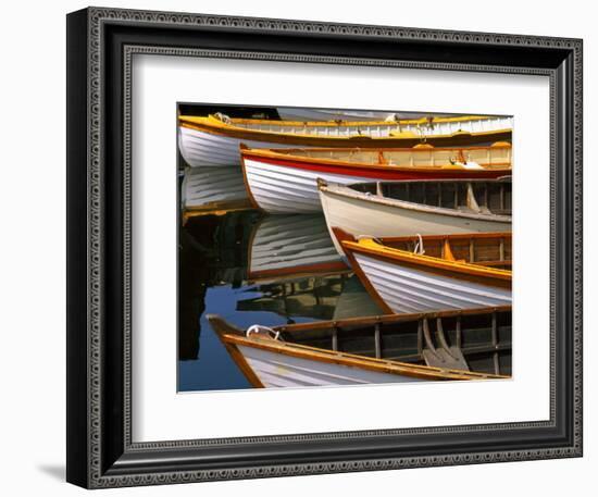 Boats at the Wooden Boat Center, Lake Union, Seattle, Washington, USA-Tom Haseltine-Framed Photographic Print