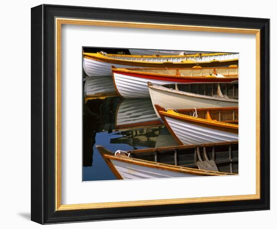 Boats at the Wooden Boat Center, Lake Union, Seattle, Washington, USA-Tom Haseltine-Framed Photographic Print