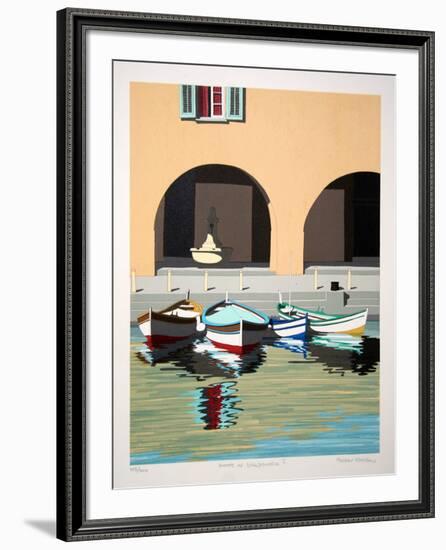 Boats at Ville V-Andras Kaldor-Framed Limited Edition