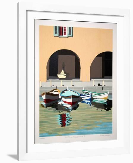 Boats at Ville V-Andras Kaldor-Framed Limited Edition