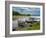 Boats await skippers on Lough Carra, County Mayo, Ireland. Shrine watches over the fishermen.-Betty Sederquist-Framed Photographic Print