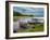 Boats await skippers on Lough Carra, County Mayo, Ireland. Shrine watches over the fishermen.-Betty Sederquist-Framed Photographic Print