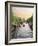 Boats Cruise Along a Canal with the Zuiderkerk Bell-Tower in the Background, Amsterdam, Netherlands-Miva Stock-Framed Photographic Print