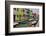 Boats Docked Along Canal with the Colorful Homes of Burano, Italy-Darrell Gulin-Framed Photographic Print