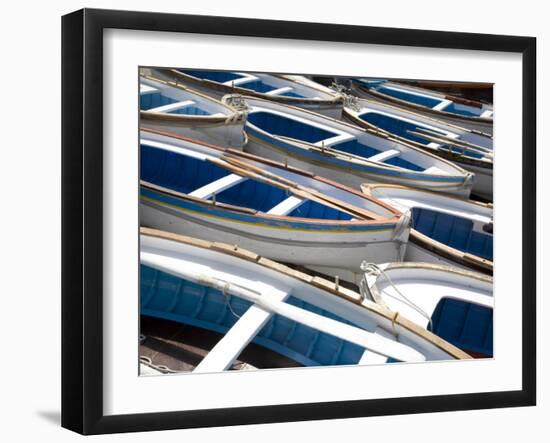 Boats for the Visit to the Famous Blue Grotto, Capri, Bay of Naples, Italy, Europe-Olivieri Oliviero-Framed Photographic Print