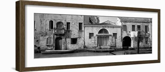 Boats in a Canal, Grand Canal, Rio Della Pieta, Venice, Italy-null-Framed Photographic Print