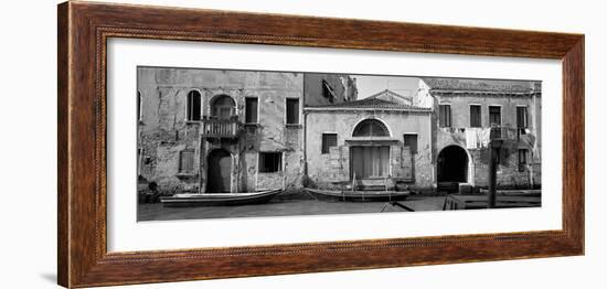 Boats in a Canal, Grand Canal, Rio Della Pieta, Venice, Italy-null-Framed Photographic Print