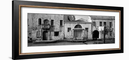 Boats in a Canal, Grand Canal, Rio Della Pieta, Venice, Italy-null-Framed Photographic Print