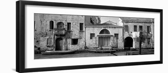 Boats in a Canal, Grand Canal, Rio Della Pieta, Venice, Italy-null-Framed Photographic Print